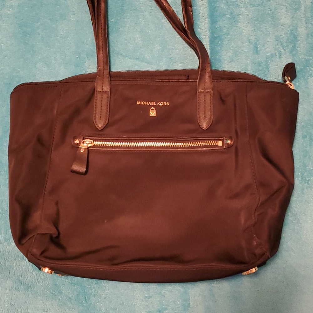 Michael Kors Nylon Kelsy Black Tote